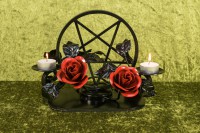 Teelichtkerzenständer Pentagramm